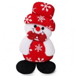 Adorno Navideño De Peluche Para Colgar Muñecos Rojos Con Copos De Nieve 13 Cm | SY-S-852