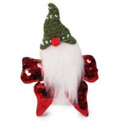 Adorno Navideño De Peluche Figuras Lentejuela Con Santa Claus Modelos De 13 Cm | JA-S-1016