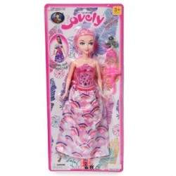 Juguete Muñeca Grande Con Vestido Estampado Y Luces De Colores 31 Cm | BT-03689